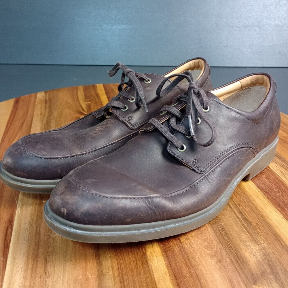 Sebago Drysides Cabot Shoes Dark Brown Lace Up Mens Sz‎ 8.5 Leather Vibram Soles